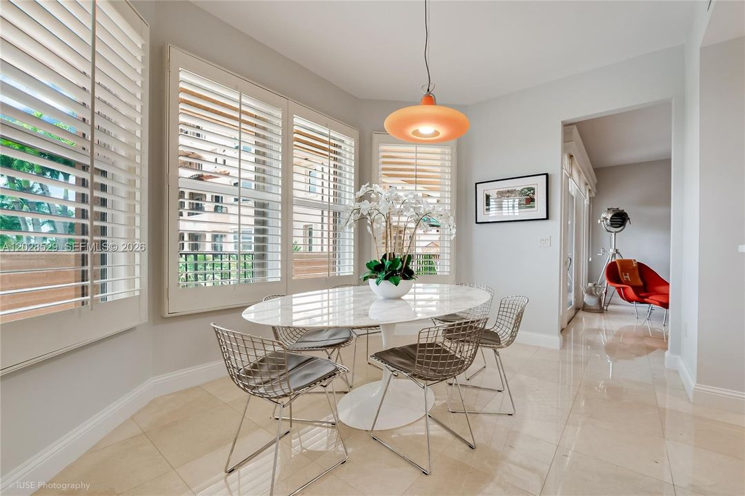 bright eat in breakfast area