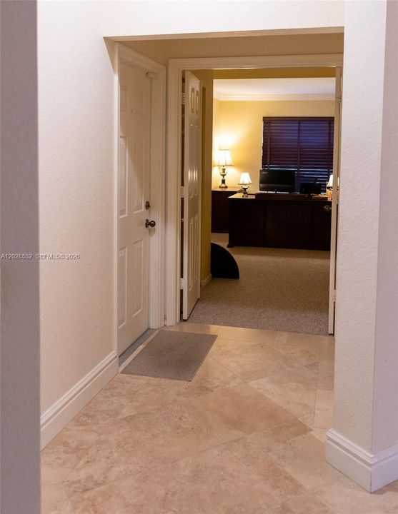 Entrance to Down Stairs Office/Bedroom