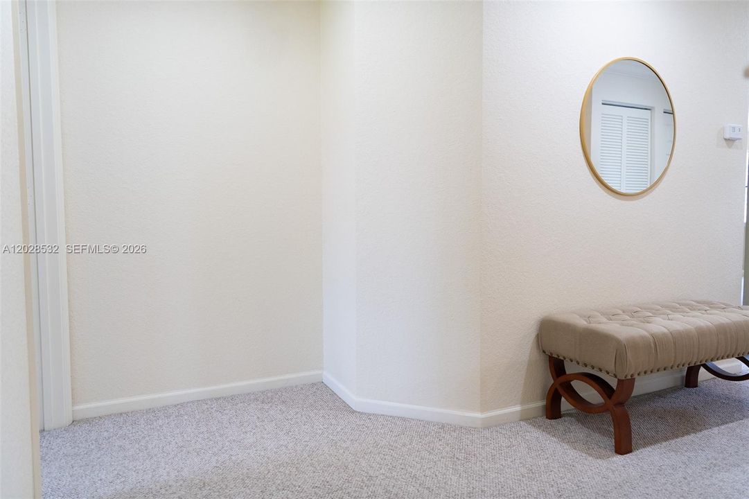 Large landing off stair case