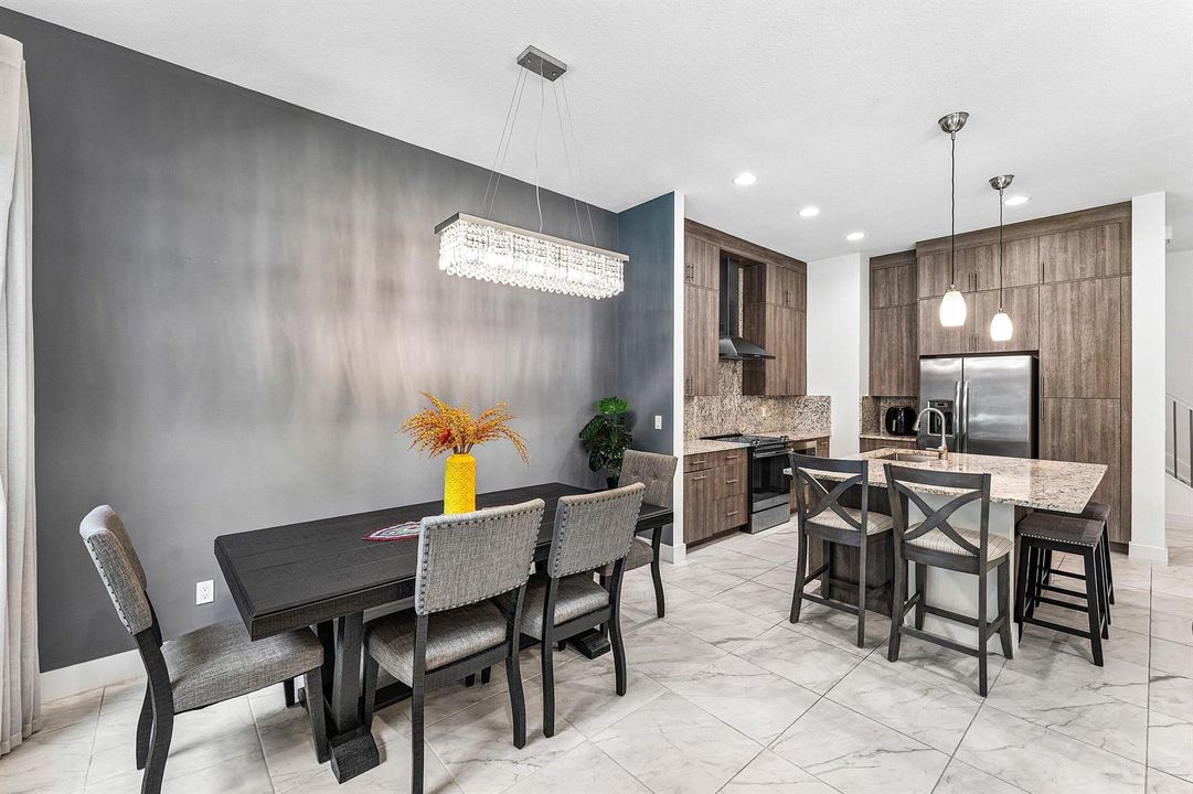 Open Kitchen & Dining Areas