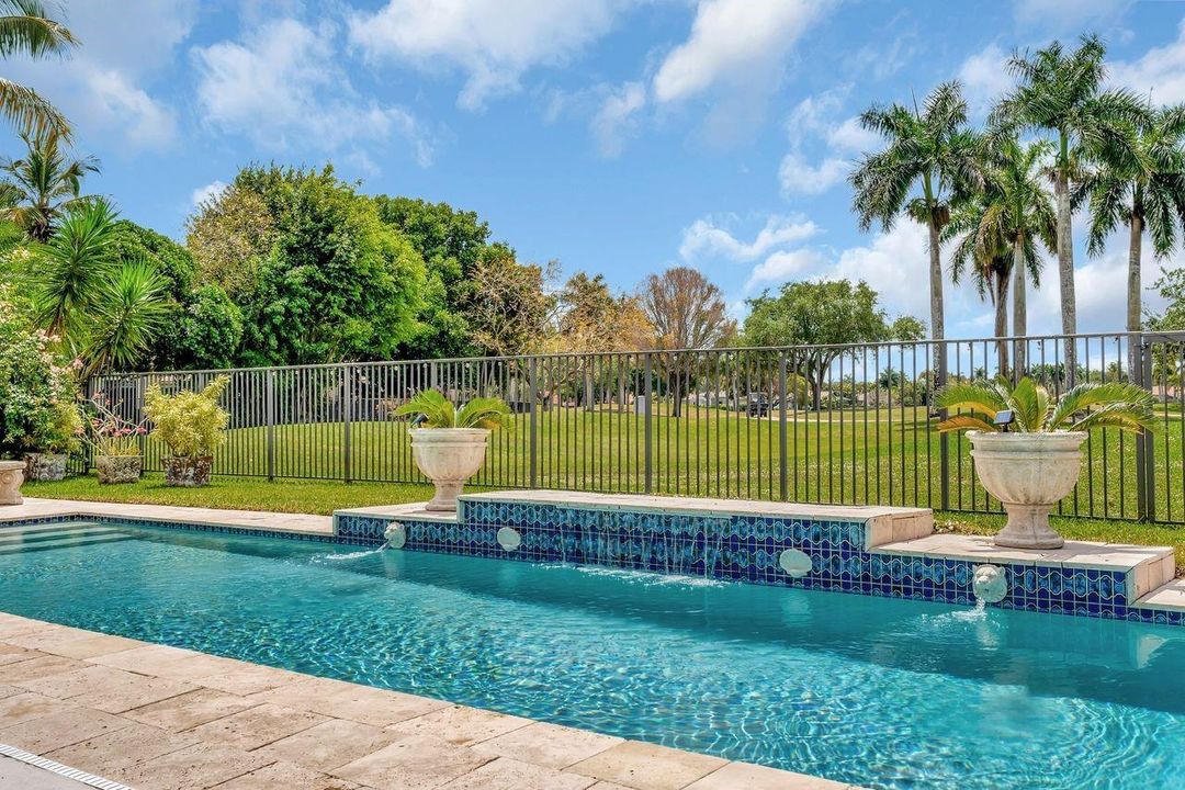 Take a dip in the sparkling pool!