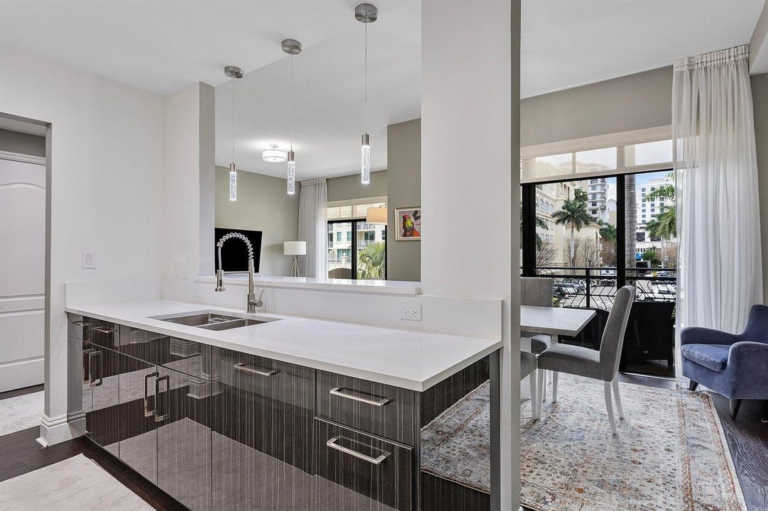 Open Kitchen to Dining Area