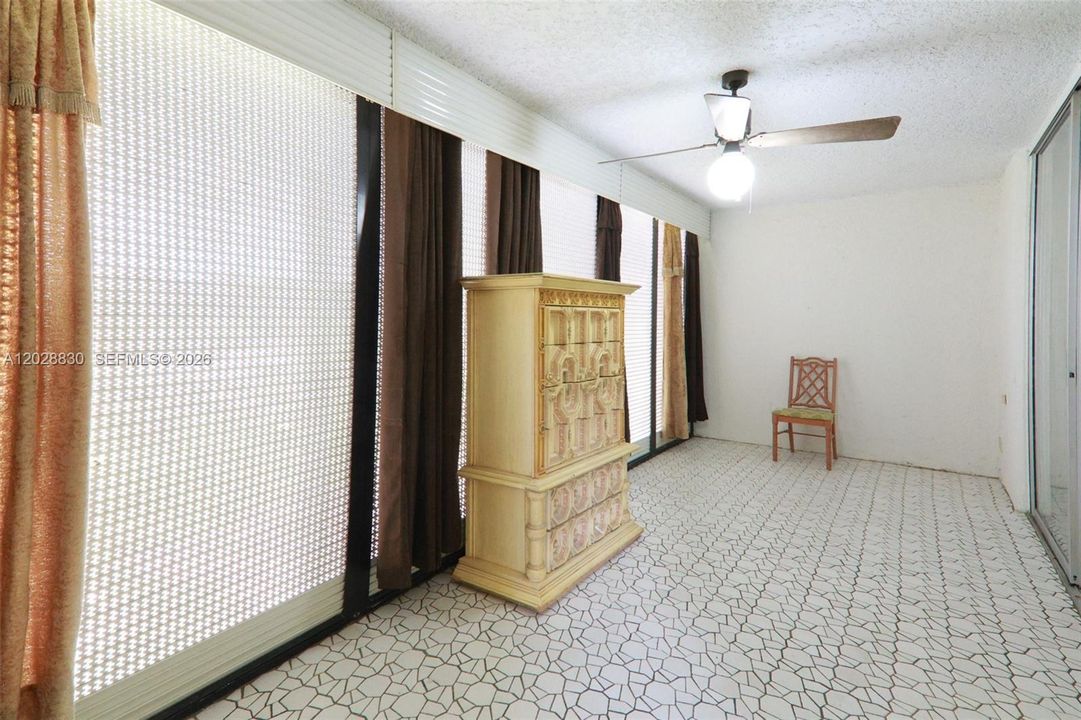 Enclosed and additional living area