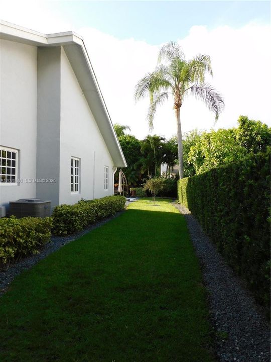 East side patio area.