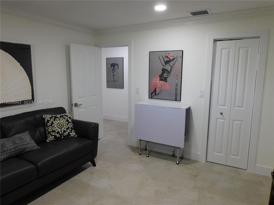 2nd Bedroom view to entry way.