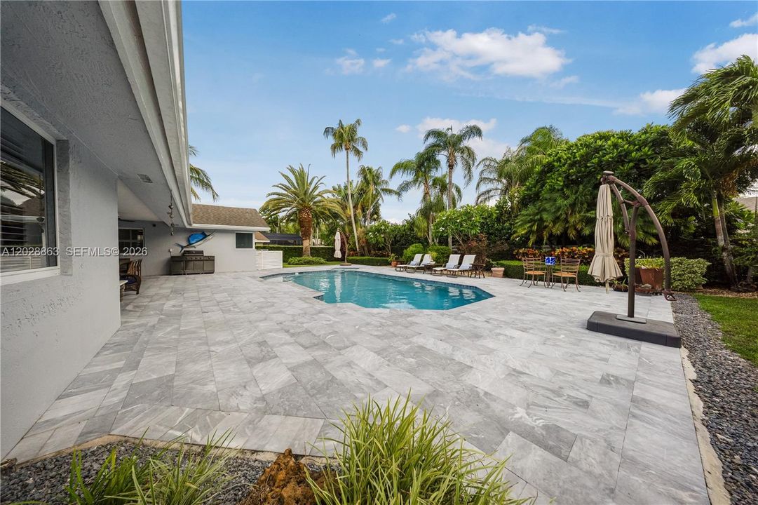 Plenty of deck space to entertain and lounge around.