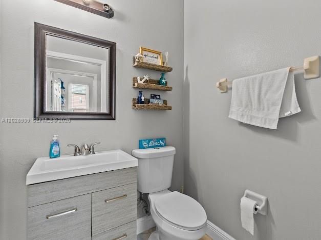 First level half bath