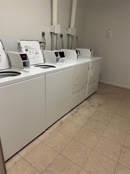 Laundry is just outside your door