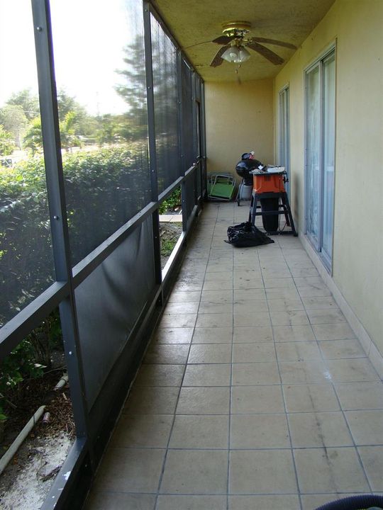 very large screened patio