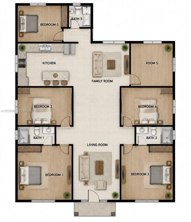 Floor plan is an estimated representation of the home’s layout and is provided for reference only. Room sizes, dimensions, and configurations may not be accurate and should be independently verified by the buyer.