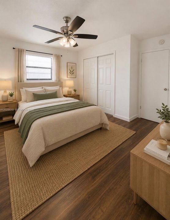bedroom Virtually staged