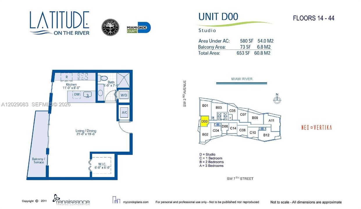 For Sale: $325,000 (0 beds, 1 baths, 580 Square Feet)