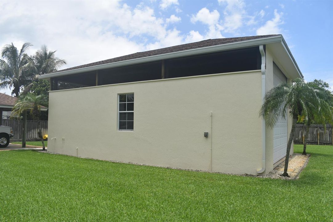 west side of shop