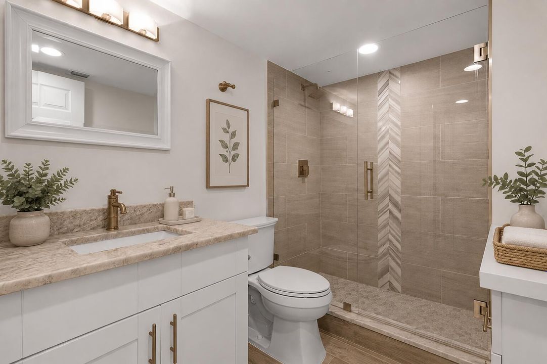 Guest Bath Staged