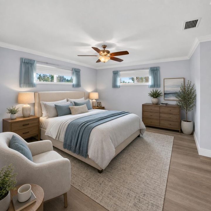 Virtual Staging Primary Bedroom