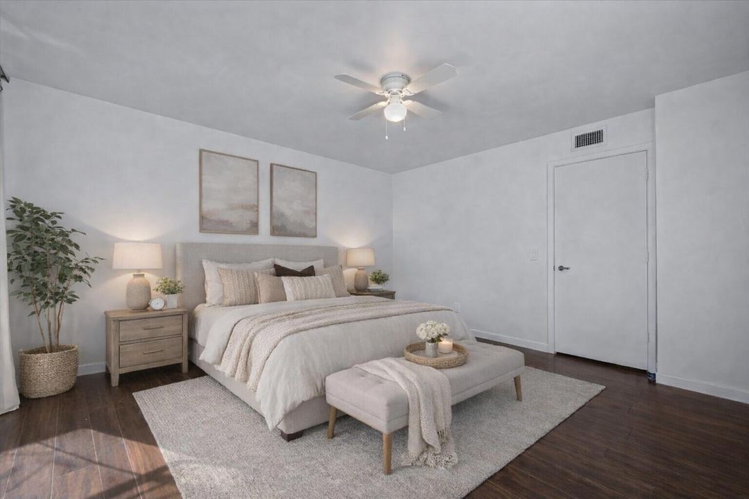 STAGED PRIMARY BEDROOM