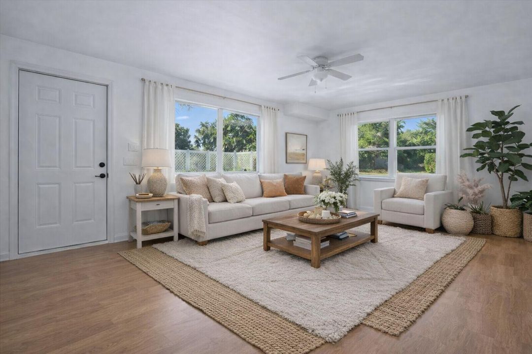 STAGED LIVING ROOM