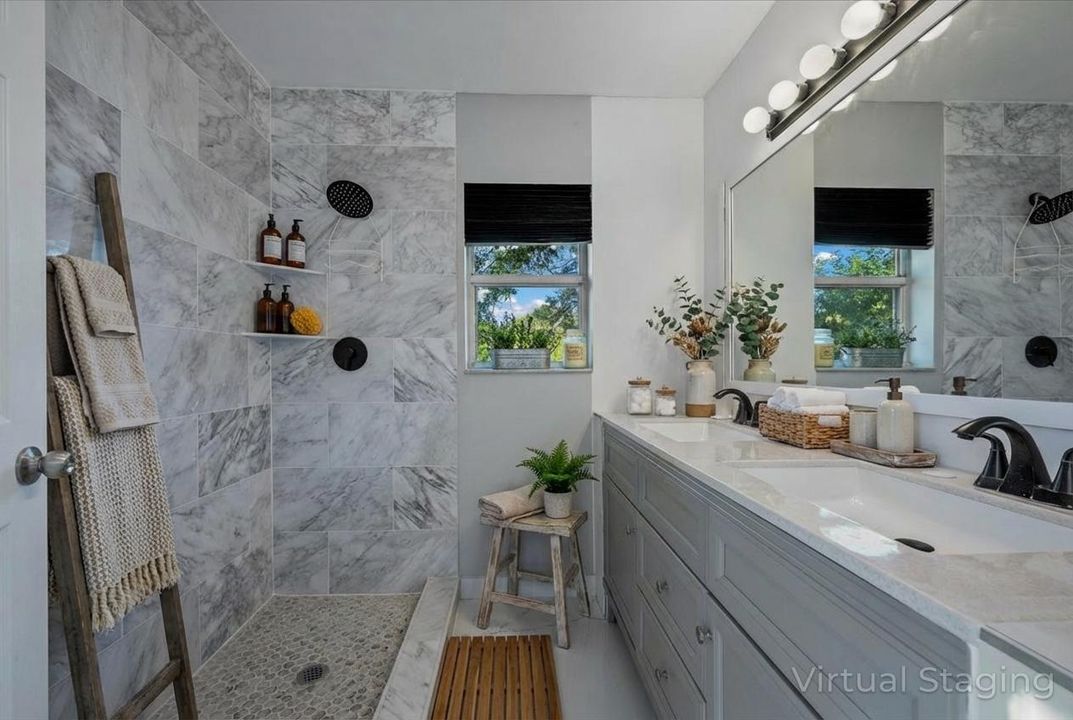 STAGED PRIMARY BATHROOM