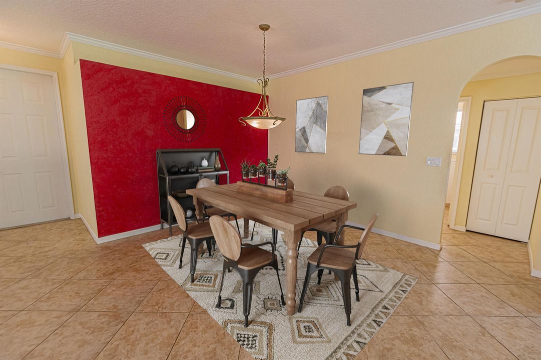 virtually staged - dining