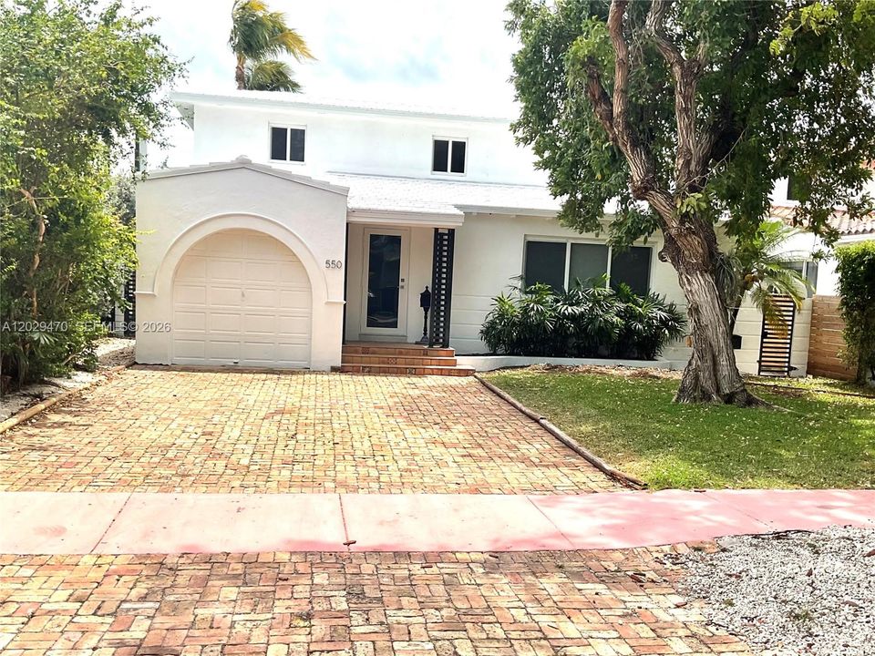 Front view of the house