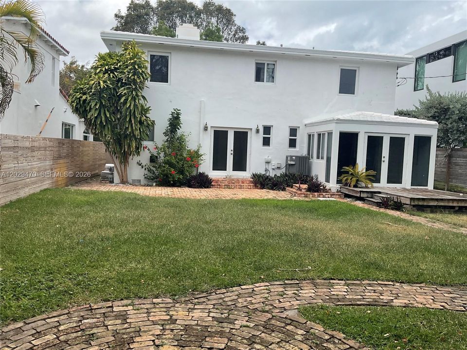 Back view of the house