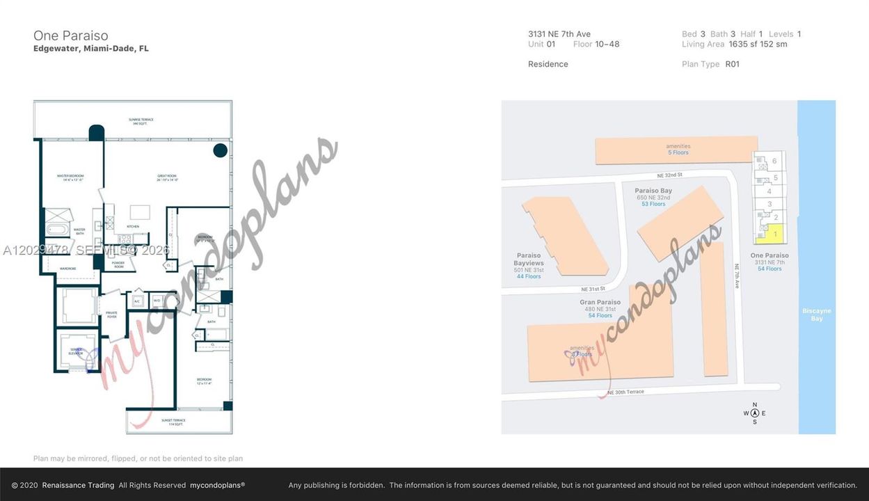 For Rent: $16,500 (3 beds, 3 baths, 1634 Square Feet)