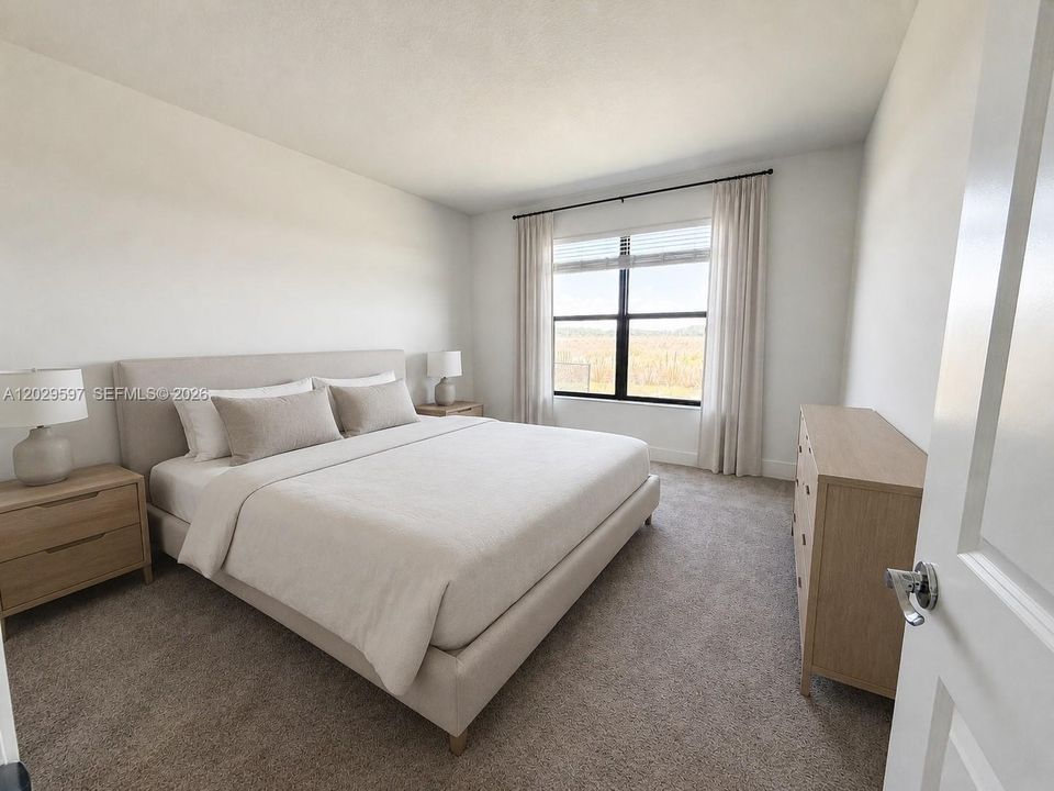 STAGED MASTER BEDROOM