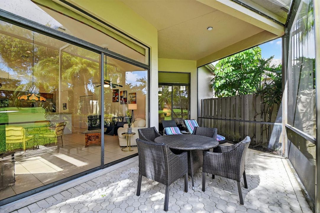 Covered & Screened Patio