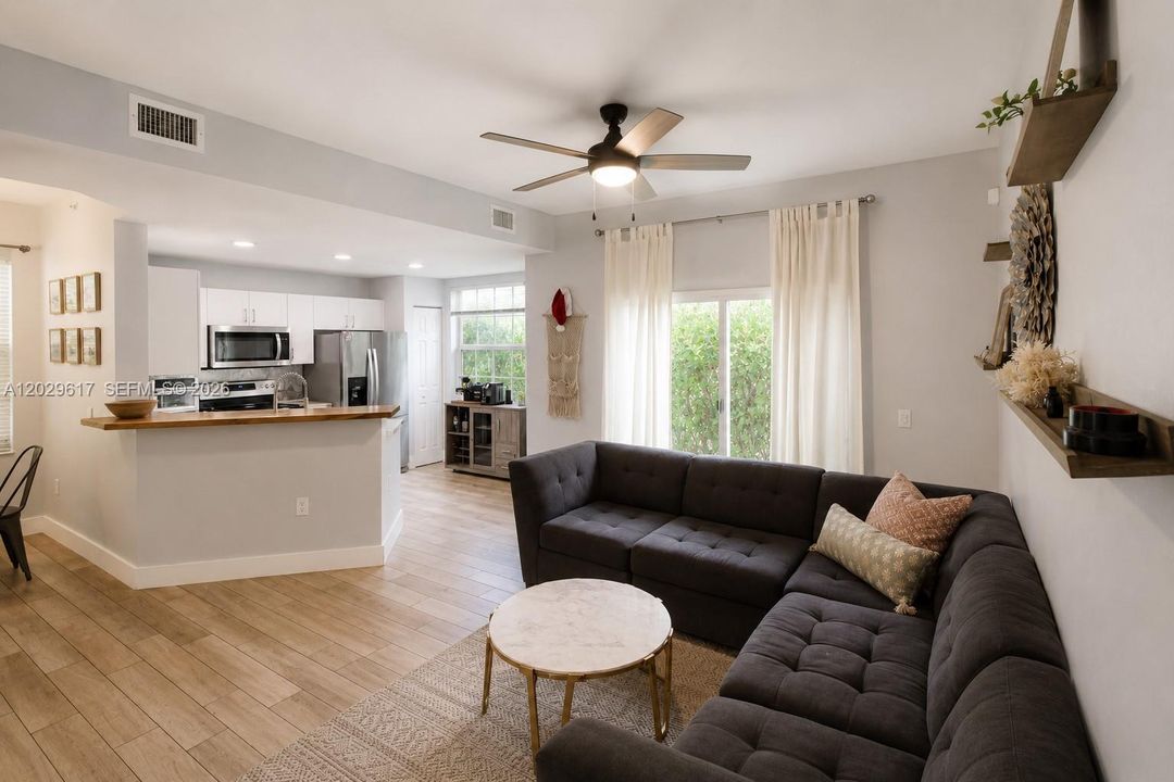 Large living space - may be leased furnished or unfurnished.