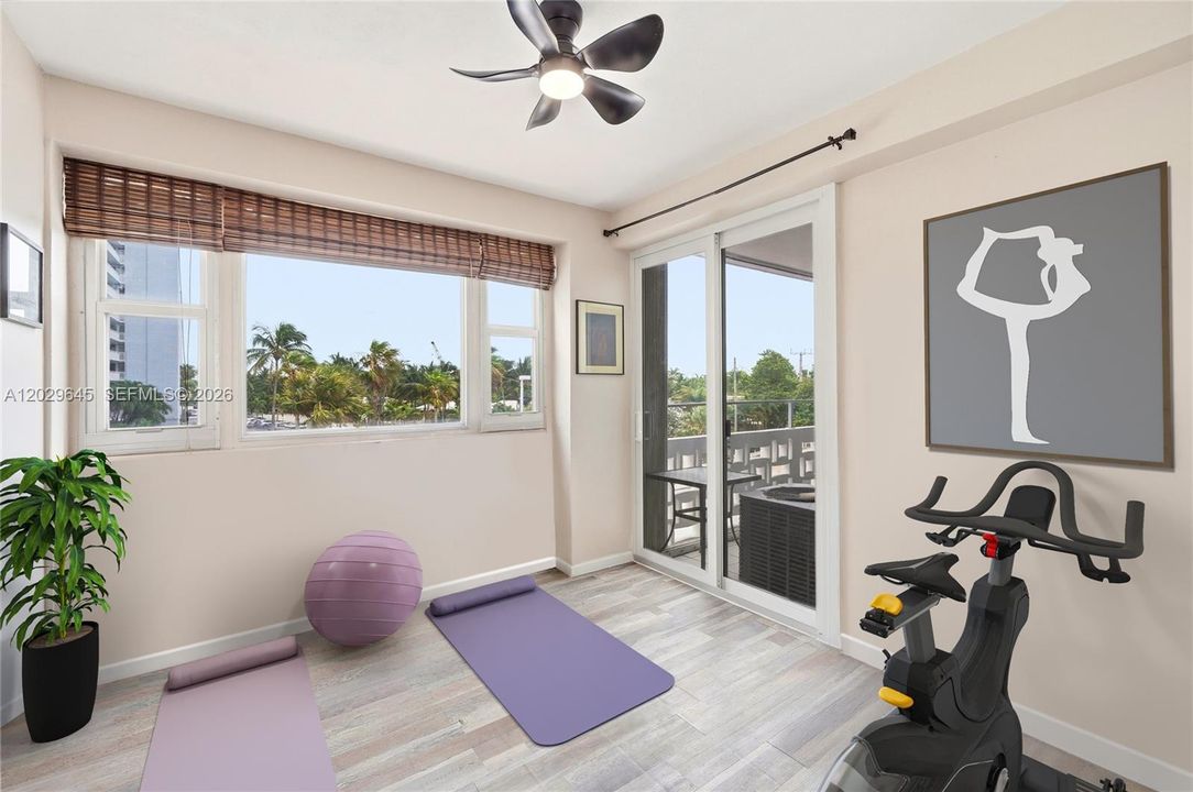 staged 3rd bedroom currently used as an office