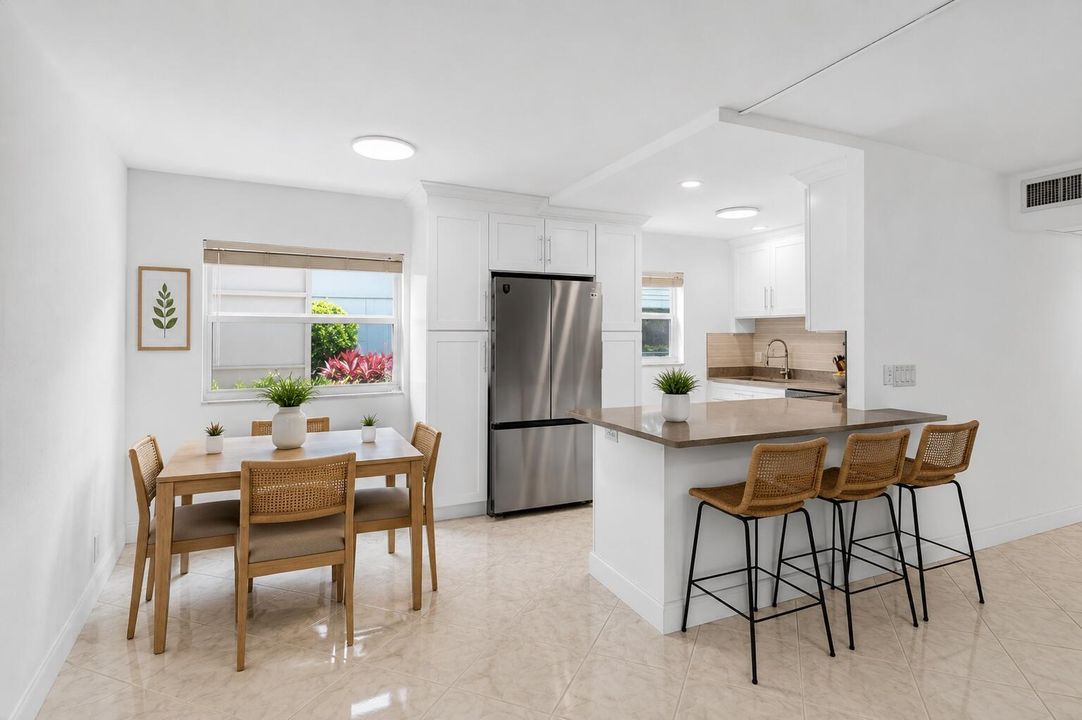 Dining and Kitchen virtually staged