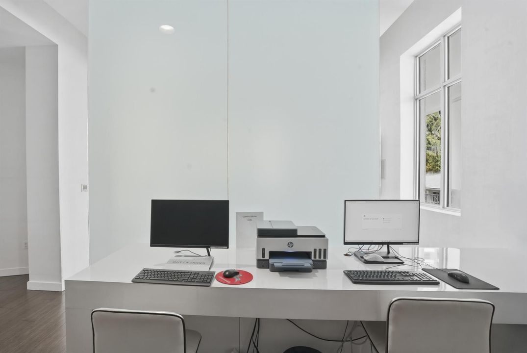 Business center and computer room