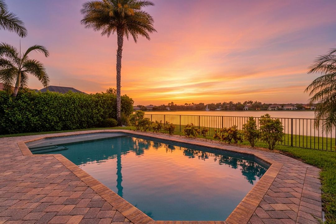sunset backyard
