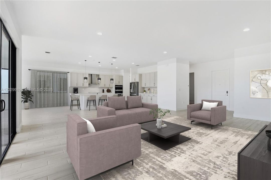 STAGED LIVING ROOM