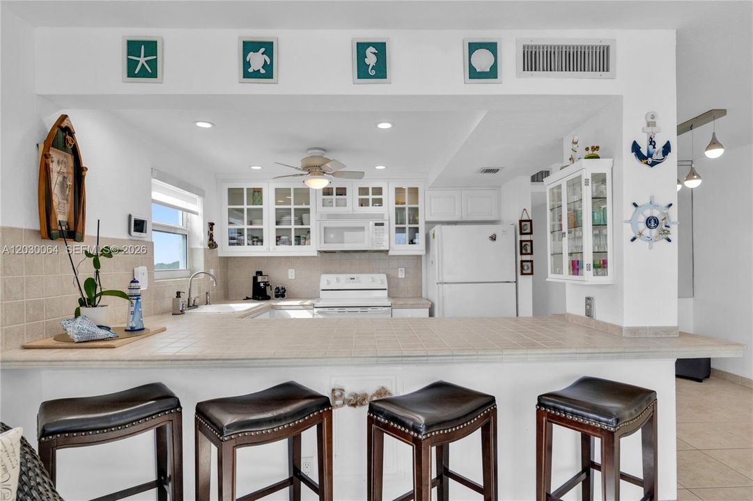 Views from every room . Spacious countertop