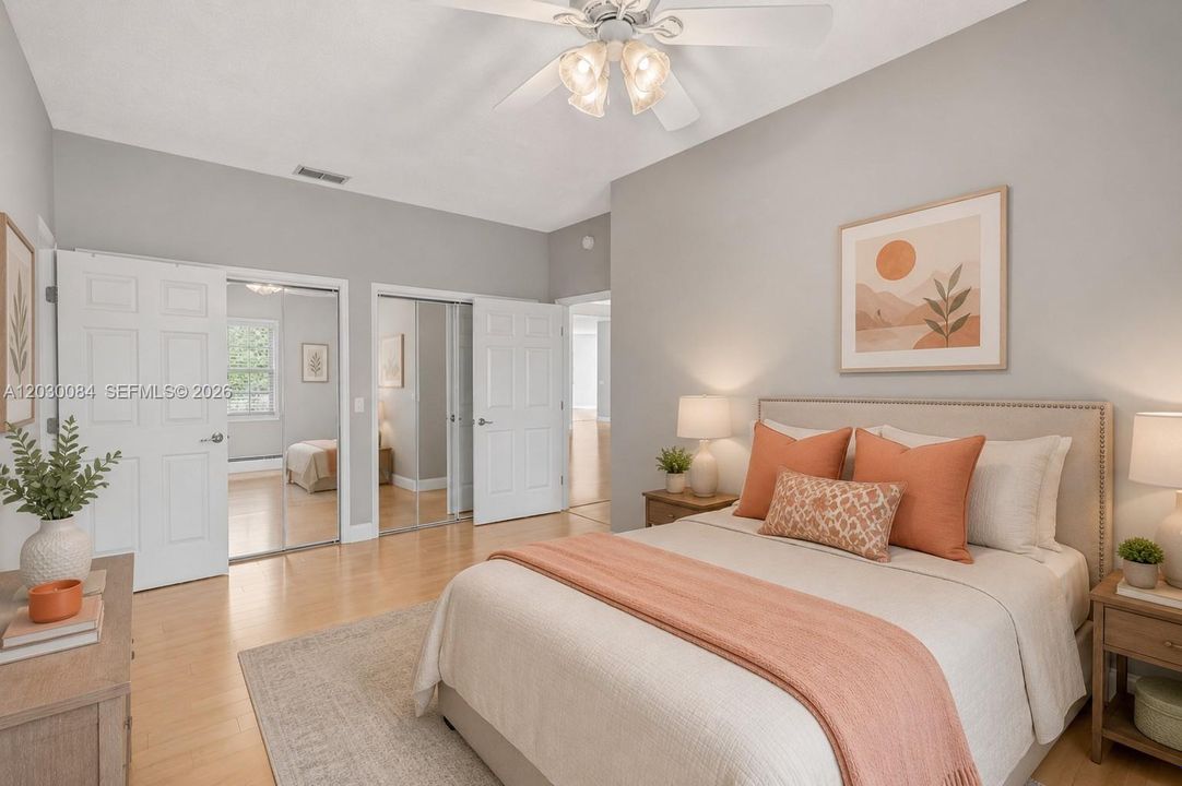 guest bedroom virtually staged