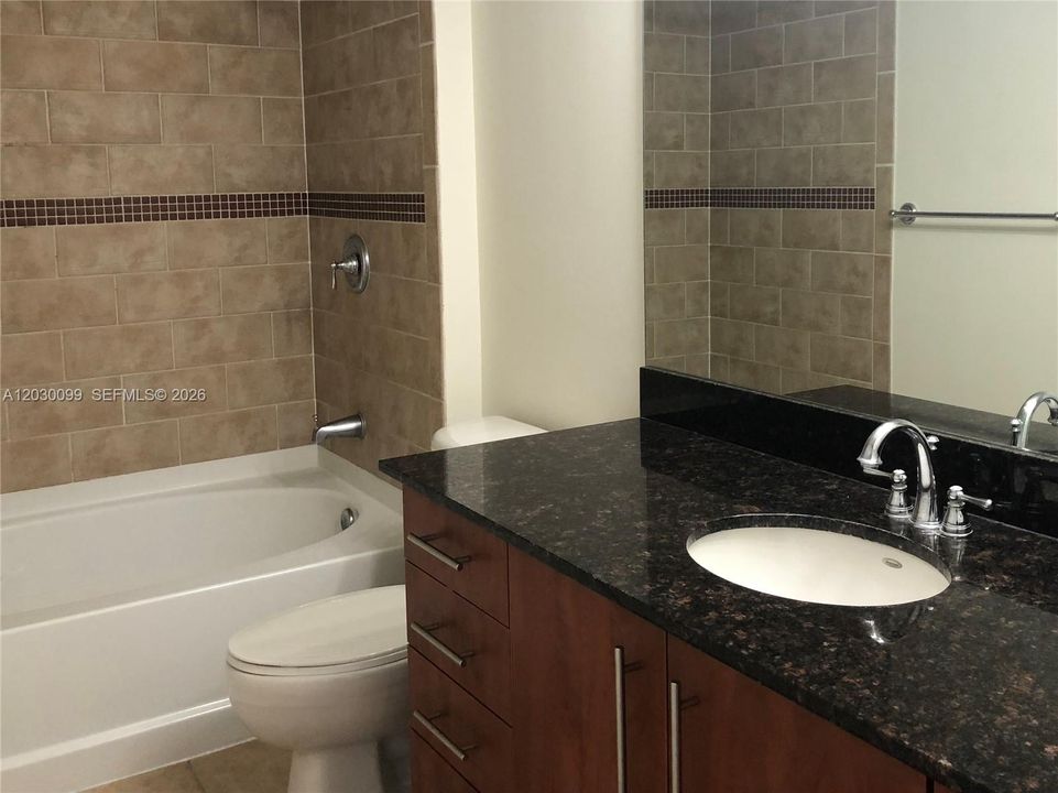 BATHROOM W/ GRANITE COUNTER TOP