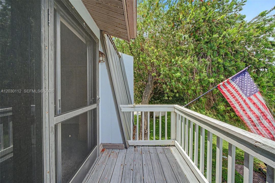 Front balcony