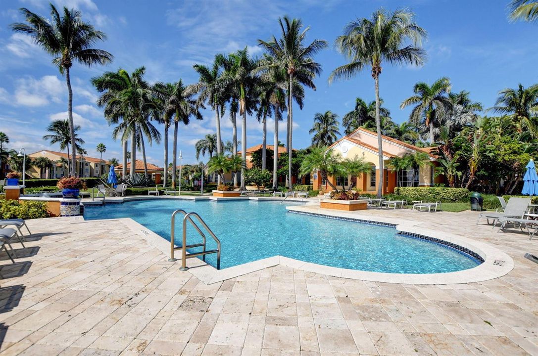 Pool with Waterfront Views