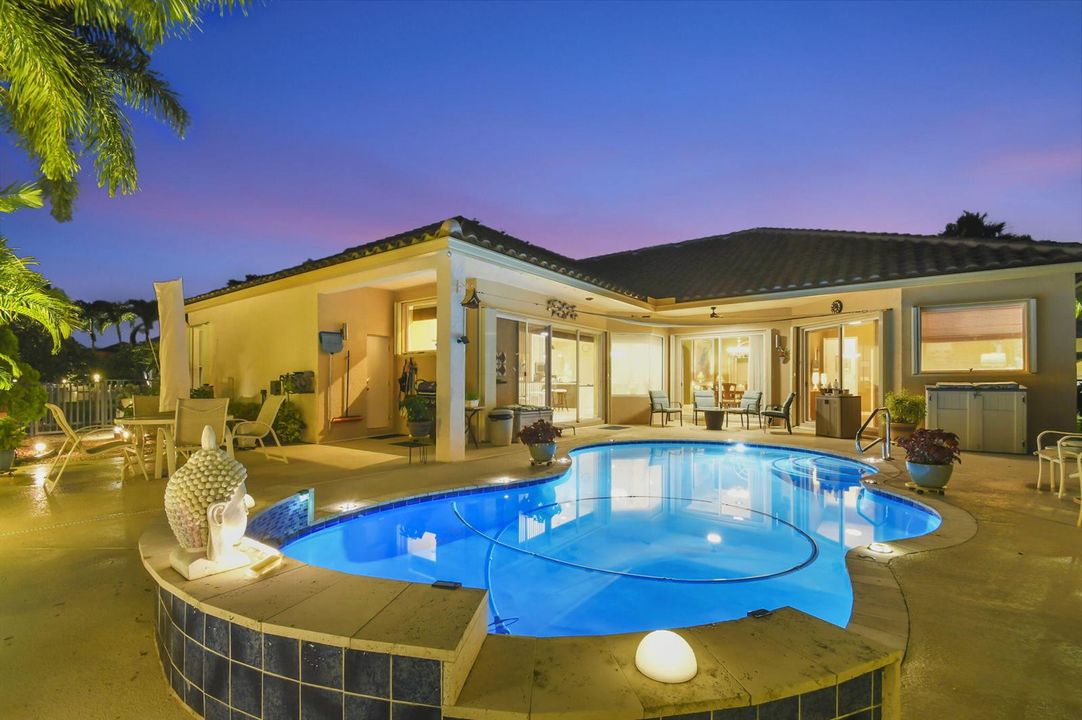 evening pool