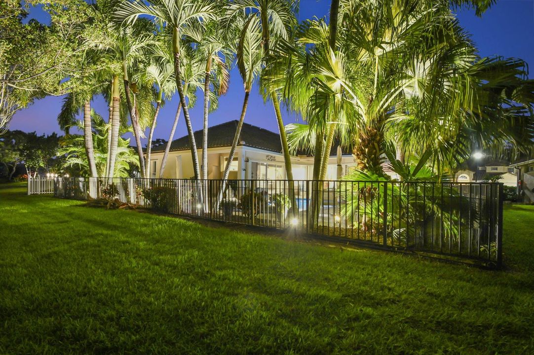 exterior back evening