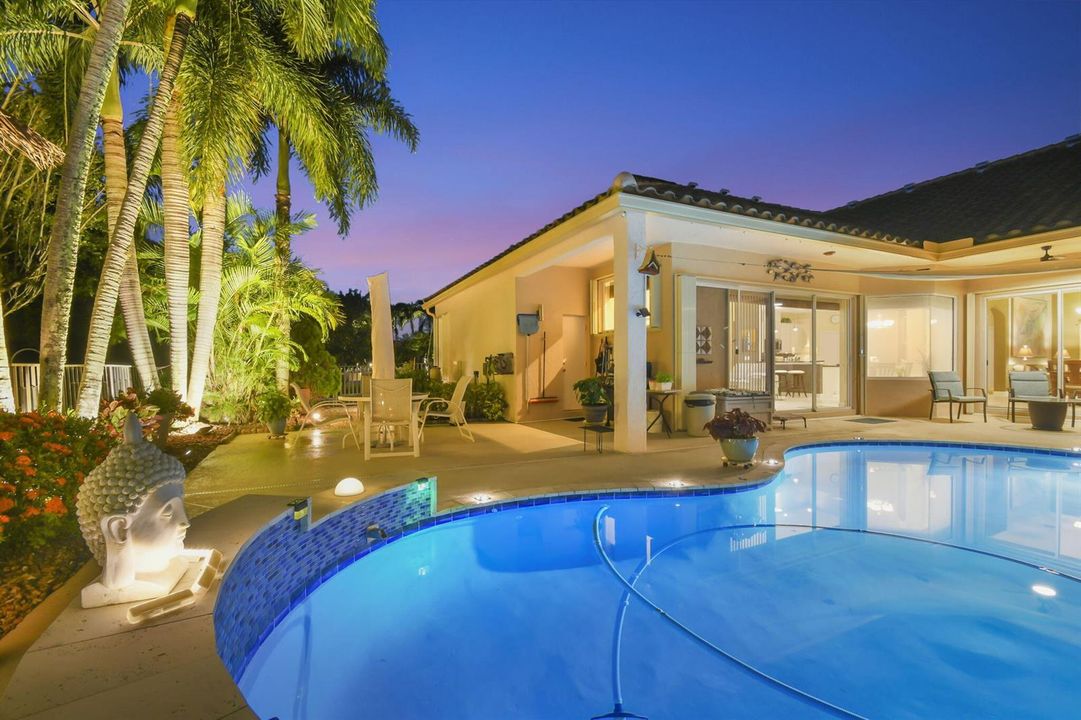 evening pool