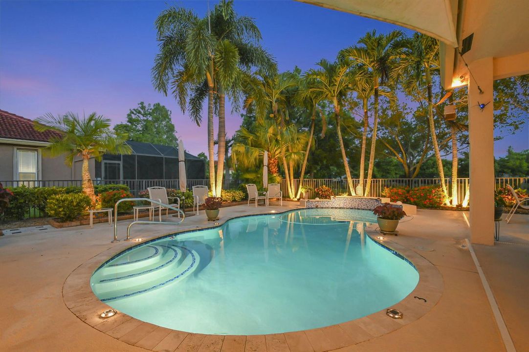 evening pool