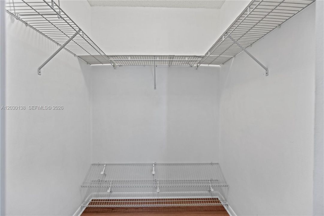 Double walk in closets