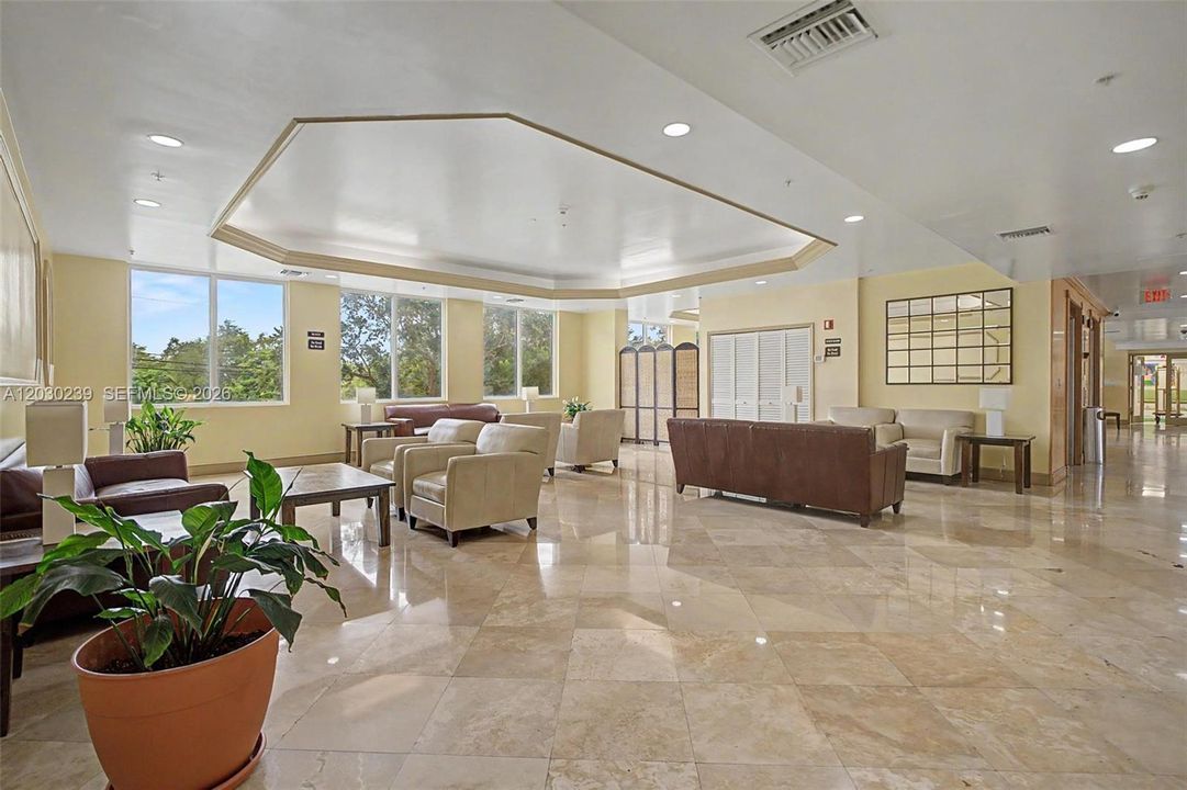Lobby: 24-hour attended lobby with security service.