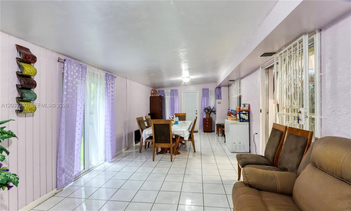 Large extra family room has its own A/C.