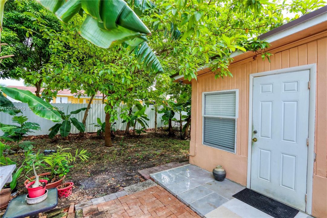 Back yard entrance