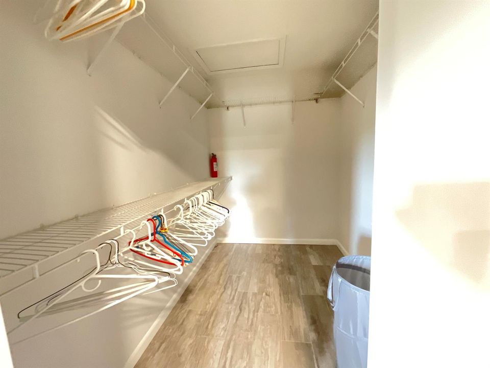 Primary huge closet