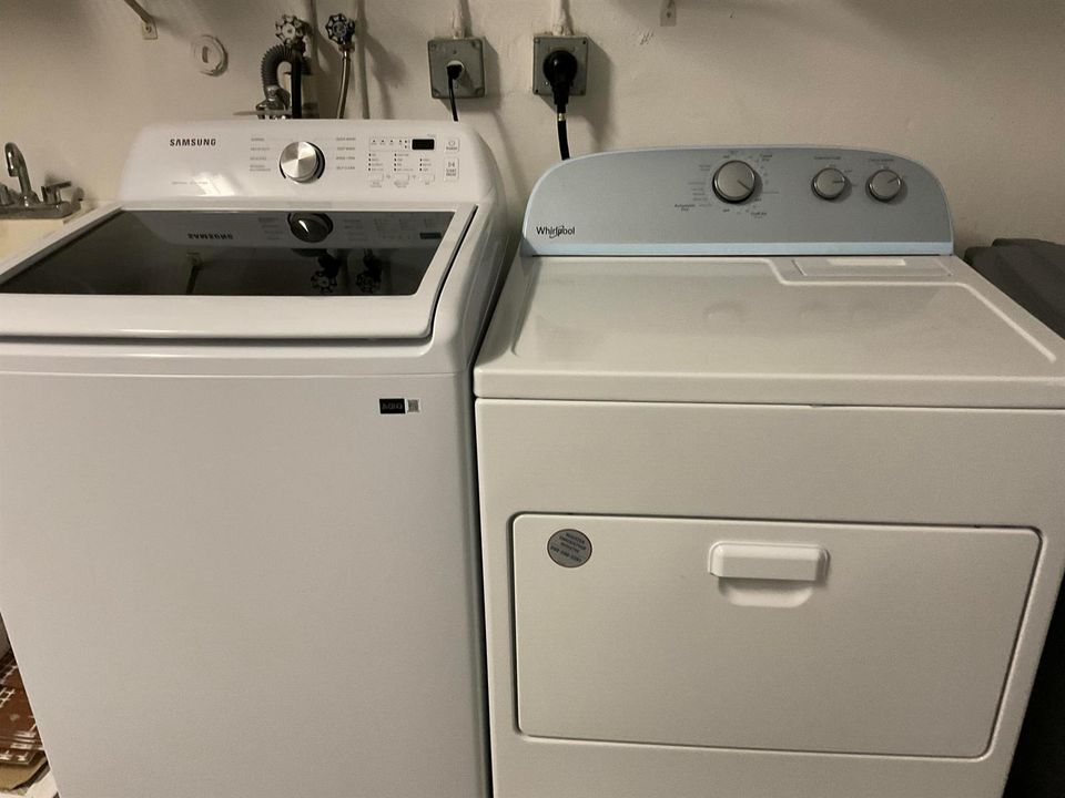 washer and dryer