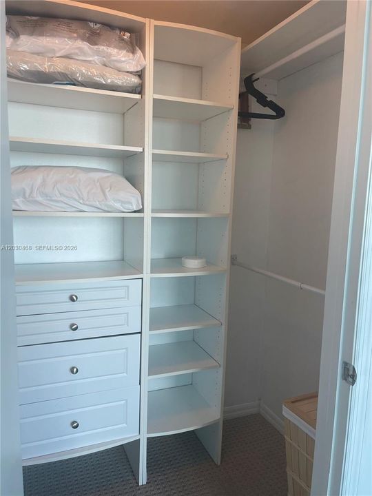 walking closet second bedroom